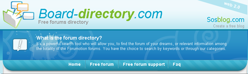 Forum directory